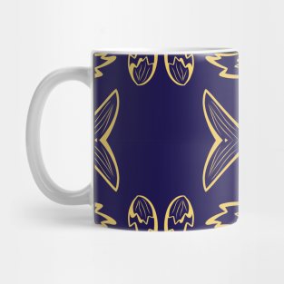 abstract seamless floral pattern exotic shapes Mug